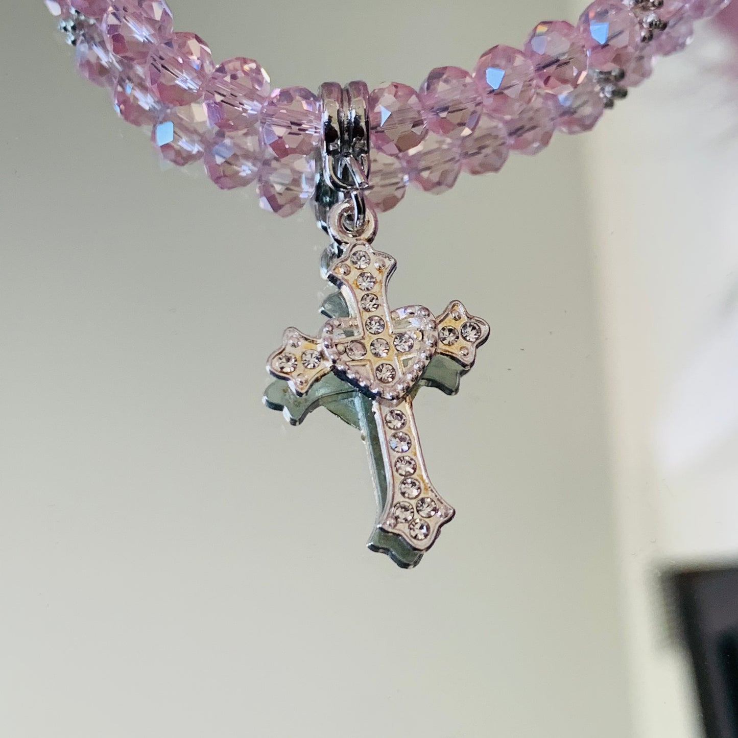 Cross with Heart bracelet